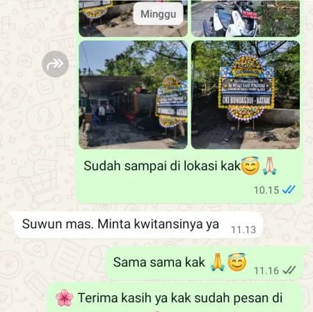 Pengiriman Papan Bunga Duka Cluster Vimala Hills